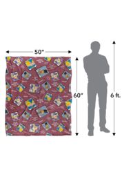 Nickelodeon Hey Arnold Yearbook Pattern Silky Touch Super Soft Throw Blanket 152 X 127 cm in White - thumbnail 5