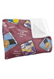 Nickelodeon Hey Arnold Yearbook Pattern Silky Touch Super Soft Throw Blanket 152 X 127 cm in White - thumbnail 3
