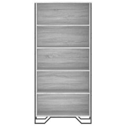 Berkfield Home Book Cabinet Grey Sonoma 80x31x169 cm Engineered wood - Size: 80 x 31 x 169 cm - thumbnail 4