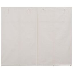 Berkfield Home Wardrobe White 200x40x170 cm Fabric - Size: 200 x 40 x 170 cm - thumbnail 3
