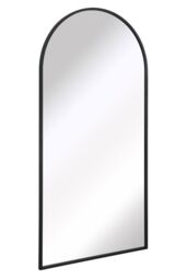 "MirrorOutlet Black Framed Arched Leaner/Wall Mirror 75"" X 47"" (190CM X 120CM) - Size: 1 Pack" - thumbnail 4