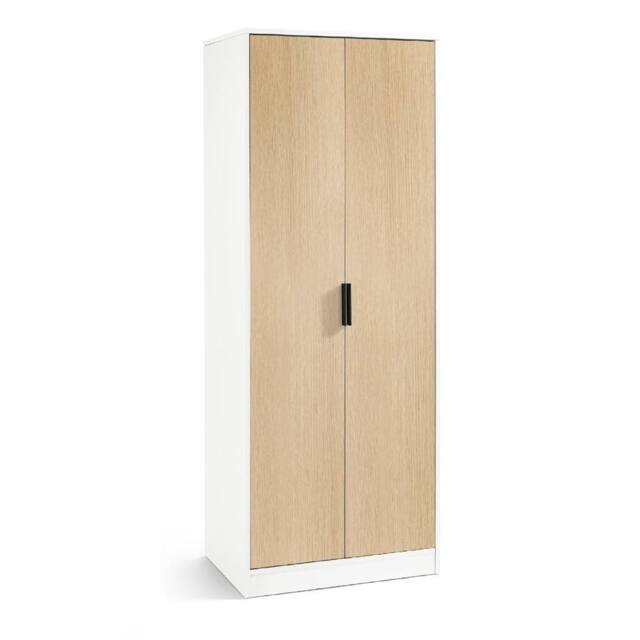 Cheshire Premium Arden 2 Door Wardrobe in White & Oak - image 1