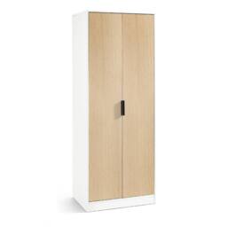 Cheshire Premium Arden 2 Door Wardrobe in White & Oak - thumbnail 1