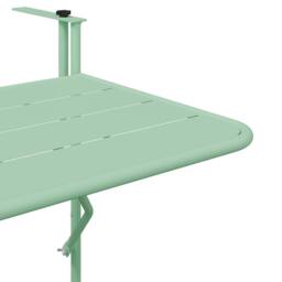 Berkfield Home Outdoor Hanging Table - Mint Green, 60 x 39 x 50 cm, Steel in Green - Size: 60 x 39 x 50 cm - thumbnail 8
