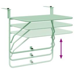 Berkfield Home Outdoor Hanging Table - Mint Green, 60 x 39 x 50 cm, Steel in Green - Size: 60 x 39 x 50 cm - thumbnail 9
