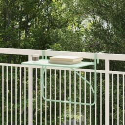Berkfield Home Outdoor Hanging Table - Mint Green, 60 x 39 x 50 cm, Steel in Green - Size: 60 x 39 x 50 cm - thumbnail 1