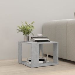 Berkfield Home Coffee Table Concrete Grey 40x40x30 cm Engineered Wood - Size: 40 x 40 x 30 cm - thumbnail 3