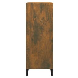 Berkfield Home Sideboard Smoked Oak 69.5x32.5x90 cm Engineered Wood in Brown - thumbnail 4