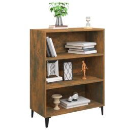 Berkfield Home Sideboard Smoked Oak 69.5x32.5x90 cm Engineered Wood in Brown - thumbnail 5