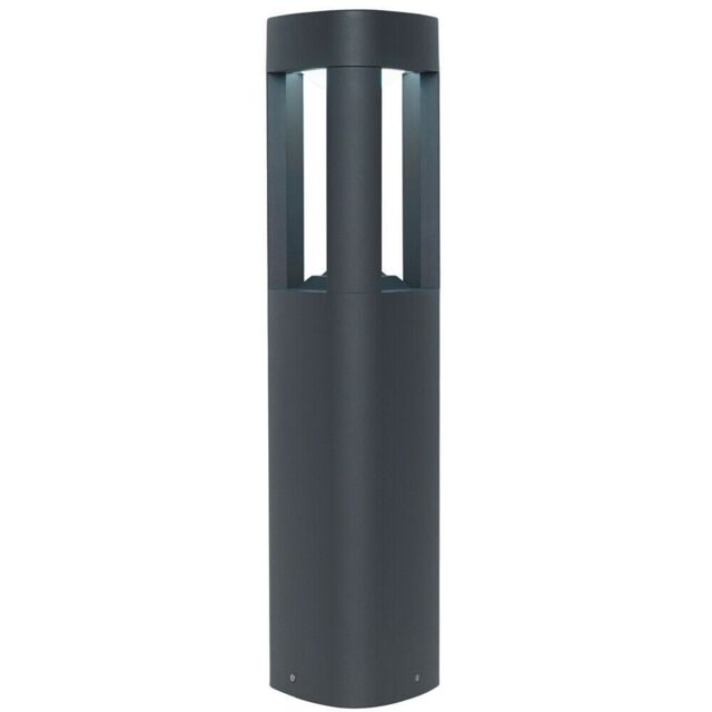 Loops Outdoor Post Bollard Light Grey Triangle Modern Garden Driveway Path Lamp LED - image 1