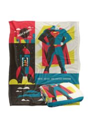 Warner Bros. Superman Icons Silky Touch Super Soft Throw Blanket 152 X 127 cm in White - thumbnail 2