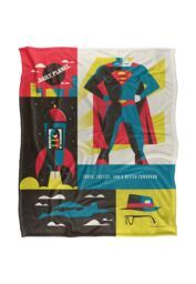 Warner Bros. Superman Icons Silky Touch Super Soft Throw Blanket 152 X 127 cm in White - thumbnail 1