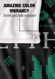 Harry Potter Blanket, 152x127 cm Slytherin Ugly Christmas Sweater Silky Touch Super Soft Throw Blanket in White - thumbnail 4