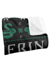 Harry Potter Blanket, 152x127 cm Slytherin Ugly Christmas Sweater Silky Touch Super Soft Throw Blanket in White - thumbnail 3