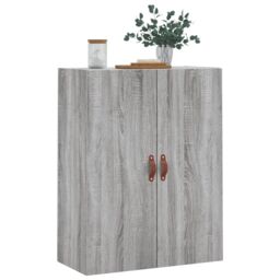 Berkfield Home Wall Mounted Cabinet Grey Sonoma 69.5x34x90 cm - thumbnail 4
