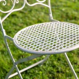 Ascalon Design Ltd Bistro Set - 3pc - L60 x W60 x H73 cm - Cream - thumbnail 4