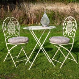 Ascalon Design Ltd Bistro Set - 3pc - L60 x W60 x H73 cm - Cream - thumbnail 5