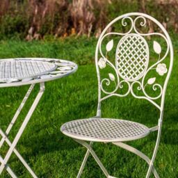 Ascalon Design Ltd Bistro Set - 3pc - L60 x W60 x H73 cm - Cream - thumbnail 2