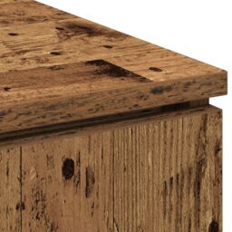 Berkfield Home TV Cabinet Old Wood 100x38x49 cm Engineered Wood in Brown - Size: 100 x 38 x 49 cm - thumbnail 9