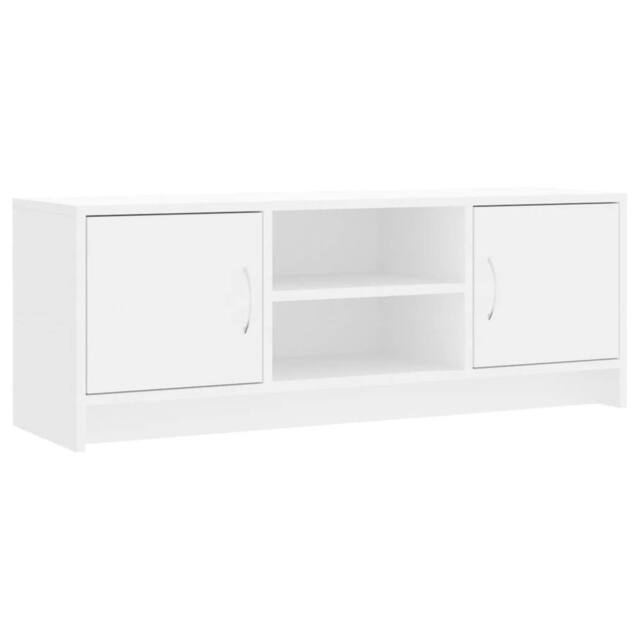 Berkfield Home TV Cabinet White 102x30x37.5 cm Engineered Wood - image 1