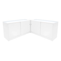 Monstershop Triton LED Shop Counter Set K1500, B1500 & CM60 - White - thumbnail 2