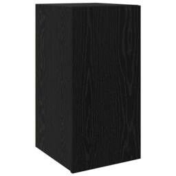Berkfield Home TV Unit with Shelf Wall-mounted Other with Storage with Door Blac in Black - thumbnail 1
