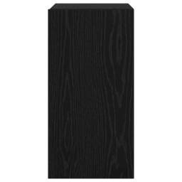 Berkfield Home TV Unit with Shelf Wall-mounted Other with Storage with Door Blac in Black - thumbnail 7