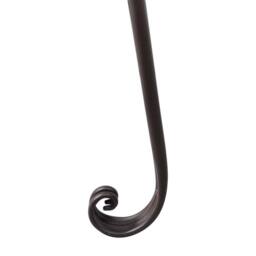 Berkfield Home Garden Chaise Lounge 128 cm Steel Antique Brown - thumbnail 3