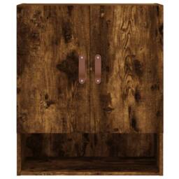 Berkfield Home Wall Cabinet Smoked Oak 60x31x70 cm Engineered Wood in Brown - Size: 60 x 31 x 70 cm - thumbnail 5
