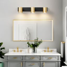 Harper Living 3-Way Adjustable Ceiling Spotlights, Matt Black & Gold Finish - thumbnail 3