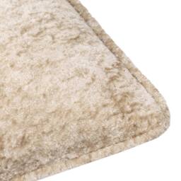 Paoletti Lustre Crushed Velvet Cushion in Light Beige - Size: 50 cm x 50 cm - thumbnail 4