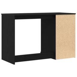 Berkfield Home Desk with Storage Black Oak 50x115x75 cm Engineered Wood - Size: 50 x 115 x 75 cm - thumbnail 6