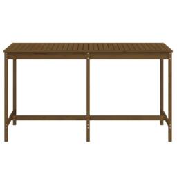 Berkfield Home Garden Table Honey Brown 203.5x90x110 cm Solid Wood Pine - thumbnail 4