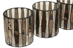 Orsina Gaia Set Of 3 Tealight Holders in Silver - thumbnail 5