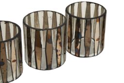 Orsina Gaia Set Of 3 Tealight Holders in Silver - thumbnail 4