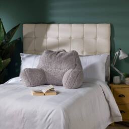 icon Cuddle Cushion & Faux Fur Kids Bean Bag in Grey - thumbnail 3