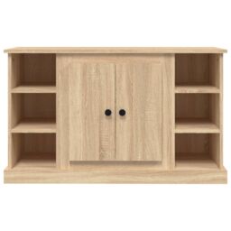 Berkfield Home Sideboard Sonoma Oak 100x35.5x60 cm Engineered Wood in Brown - thumbnail 6