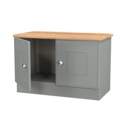 Ready Assembled 2 U Albert Compact 2 Door TV & Media Unit (Ready Assembled) in Dark Grey - thumbnail 6