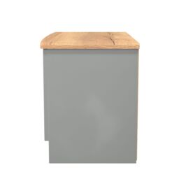Ready Assembled 2 U Albert Compact 2 Door TV & Media Unit (Ready Assembled) in Dark Grey - thumbnail 3