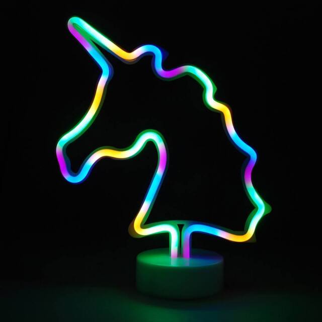 simpa LED Novelty Neon Unicorn Light - image 1