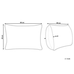 Wyld and Coco Low Bed Pillow - White Duck Down 40 x 80 cm Premium Cotton Casing - Size: Cot - thumbnail 4