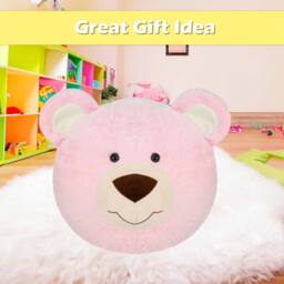 VFM e-Store Wall Decoration Plush Pink Teddy Bear Plush 45cm x 44cm Pink X 1 - Size: 45 cm x 44 cm - thumbnail 3