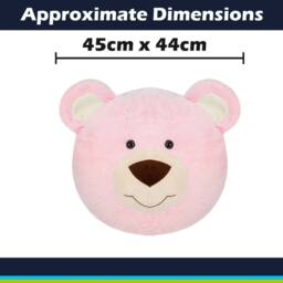VFM e-Store Wall Decoration Plush Pink Teddy Bear Plush 45cm x 44cm Pink X 1 - Size: 45 cm x 44 cm - thumbnail 2