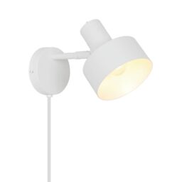 Nordlux Modern Indoor Wall Light White Metal E27 Adjustable Head - No, IP20 - thumbnail 1