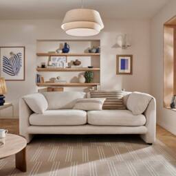 The Great Sofa Company Mabel 3-Seater Boucle Sofa in Cream - Size: 3 Seater - thumbnail 1