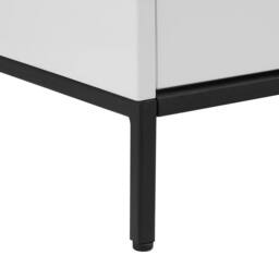 Wyld and Coco TV Stand White with LED for up to 70-inch TVs Two Drawers and Cabinets - thumbnail 8