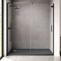 Balterley Contemporary Rectangular Shower Tray, 1400x760mm in Grey - thumbnail 6