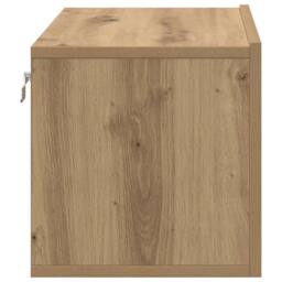 Berkfield Home TV Cabinet Set Artisan Oak MDF Medium TV Cabinet Rectangular in Brown - thumbnail 7