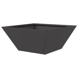 Berkfield Home Garden Bowl Planter Black 35x35x15 cm Steel - Size: 35 x 35 x 15 cm - thumbnail 7