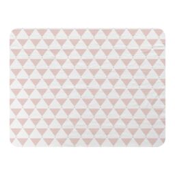 Benjamin Tate Design Pink Triangles Blanket in Natural - Size: 120 cm x 150 cm - thumbnail 1